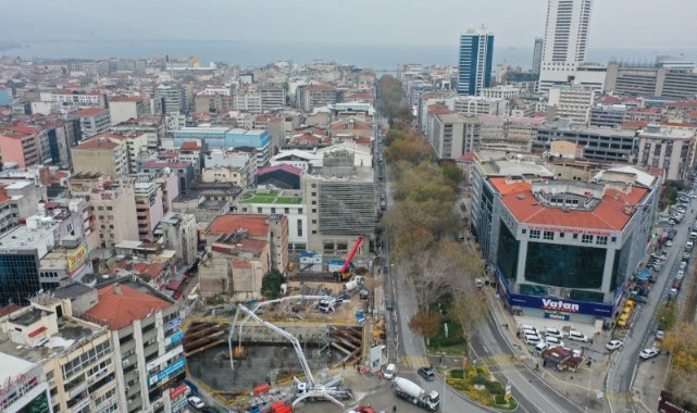 Konak’ın yeni hizmet binasında temel betonu atıldı