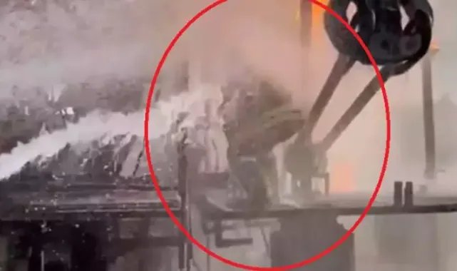 Petrol kuyusundaki yangında vanayı kapatan itfaiye eri, arkadaşlarından helallik istemiş