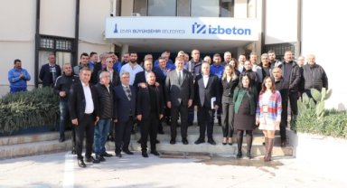 Başkan Cemil Tugay İZBETON işçileriyle buluştu