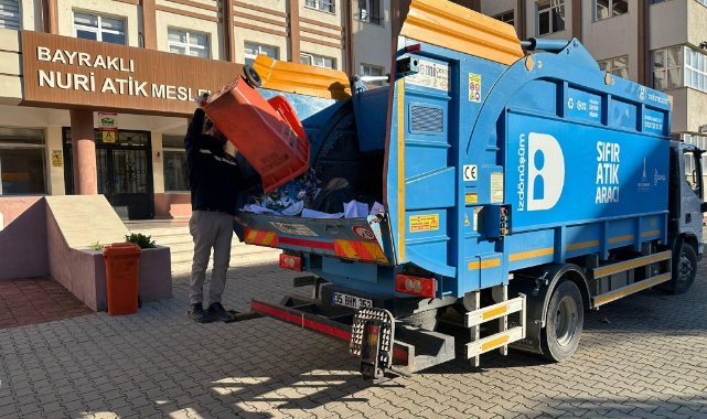 Bayraklı’dan geri dönüşüme 1 yılda 650 ton atık
