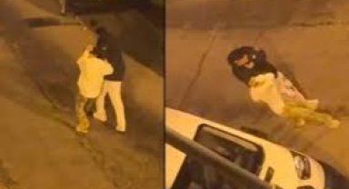 Beyoğlu'nda sokak ortasında nişanlısı olduğu iddia edilen kadını darbetti