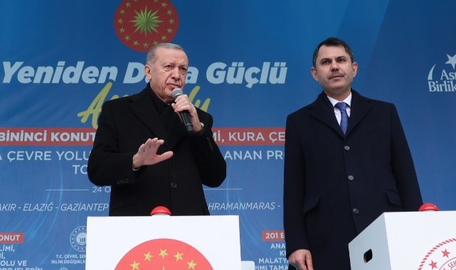 Cumhurbaşkanı Erdoğan: ''Konutlarımızın yüzde 40’ını tamamlamış durumdayız”