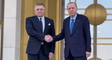 Cumhurbaşkanı Erdoğan, Slovakya Başbakanı Fico'yu resmi törenle karşıladı