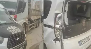 El freni çekilmeyen kamyon, 3 araca çarptı