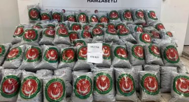 Hamzabeyli'den giriş yapan TIR'da 870 kilo skunk ele geçirildi