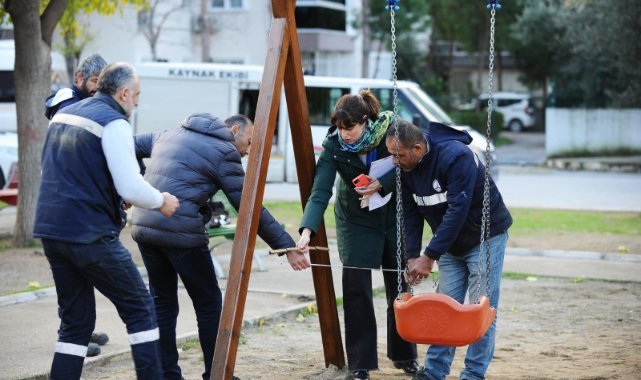 Karşıyaka’nın parkları artık daha güvenli
