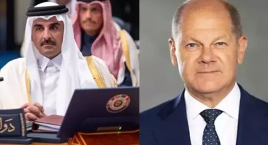 Almanya Başbakanı Scholz, Katar Emiri Al Sani ile Orta Doğu’daki durumu görüştü