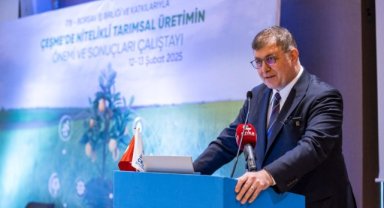 Başkan Tugay Çeşme Nitelikli Tarım Çalıştayı’nı açtı