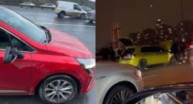 Eyüpsultan'da makas atarak ilerleyen sürücü kaza yaptı