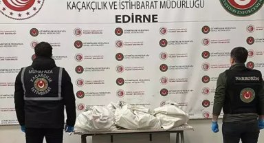 Kapıkule'de TIR'da 67 kilo uyuşturucu ele geçirildi