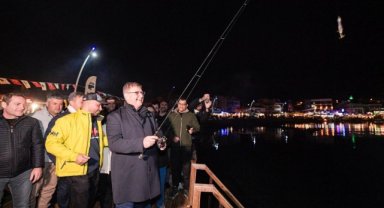 Mordoğan'da balık avı heyecanı 