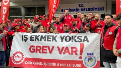 Gaziemir’de grev kararı kapıya asıldı