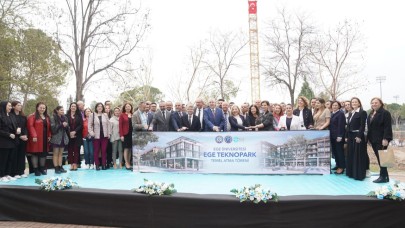 Ege Teknopark’ın yeni binalarının temeli düzenlenen törenle atıldı