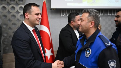 Başkan Ömer Eşki işçilerle bayramlaştı