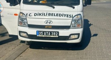 Dikili Belediyesi'nin 'ATA' plakalı çöp taksi inadı!