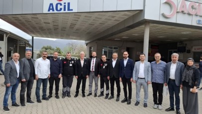 Yılmaz sağlık çalışanları ile bayramlaştı