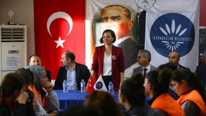 Başkan Kınay’dan çalışanlarına anlamlı ziyaret