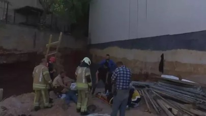 Ataşehir'de inşaatta göçük: 3 işçi kurtarıldı