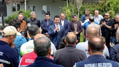 Başkan İrfan Önal, şantiyede işçilerle buluştu