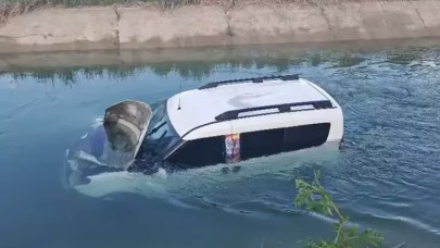 Hafif ticari araçla sulama kanalına uçtu, yardımları reddetti