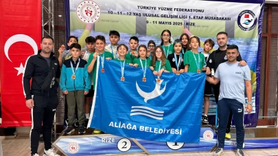 Aliağalı Yüzücülerden Madalya Şov, 16 Sporcu 16 Madalya İle Döndü