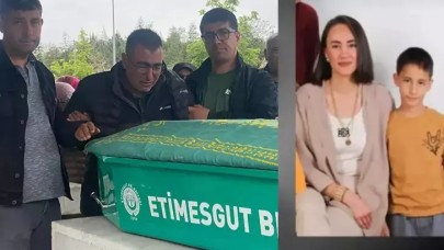 Ankara'da kazada ölen Merve öğretmen ve oğlu toprağa verildi