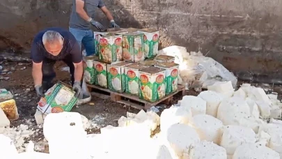 Gıda teröristleri tonlarca bozuk peyniri vatandaşa yedirecekti