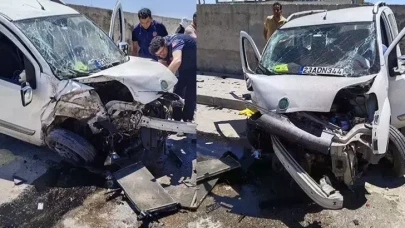 Duvara çarpan hafif ticari aracın sürücüsü öldü