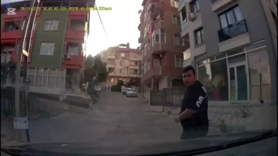 Pendik'te trafikte tartıştığı sürücüye kızının yanında bıçak çekti