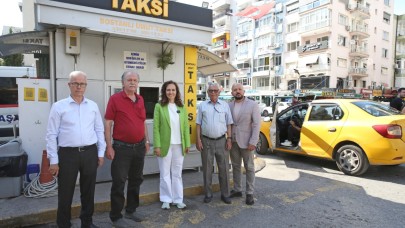 Başkan Ünsal’dan taksi duraklarına bayram ziyareti