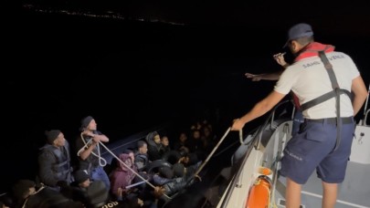 Çeşme açıklarında korku dolu anlar