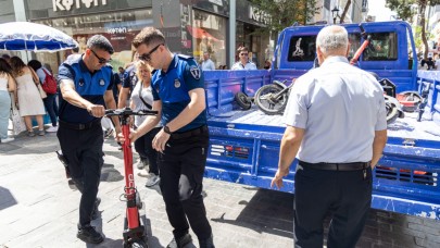 Yaya yollarında scooter ve motora geçit yok