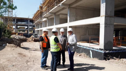 Ege Üniversitesinde yeni teknopark binası hızla yükseliyor