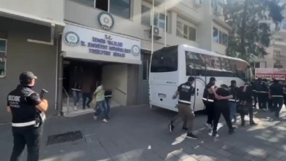 İzmir'de silahlı suç örgütüne şafak operasyonu