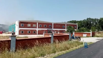 Çanakkale'de fabrika yangını