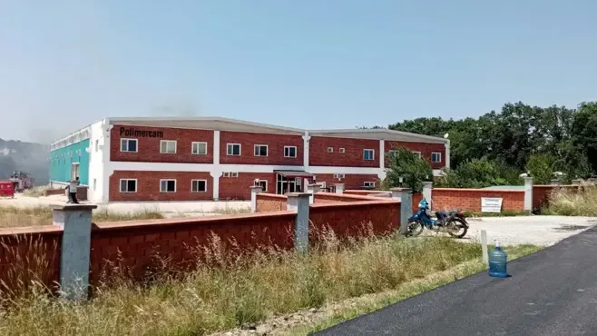 Çanakkale'de fabrika yangını