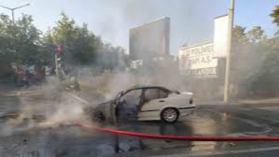 Çorlu’da korku dolu anlar: LPG’li otomobil alev topuna döndü