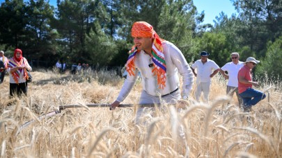 Bornova’da ilk hasat Başkan Eşki’den