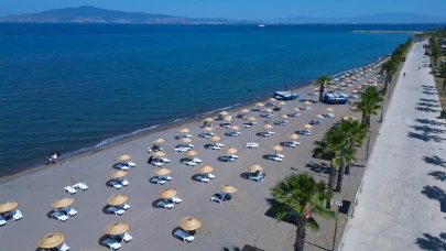Aliağa Plajları Tatilcileri Ağırlamaya Hazır