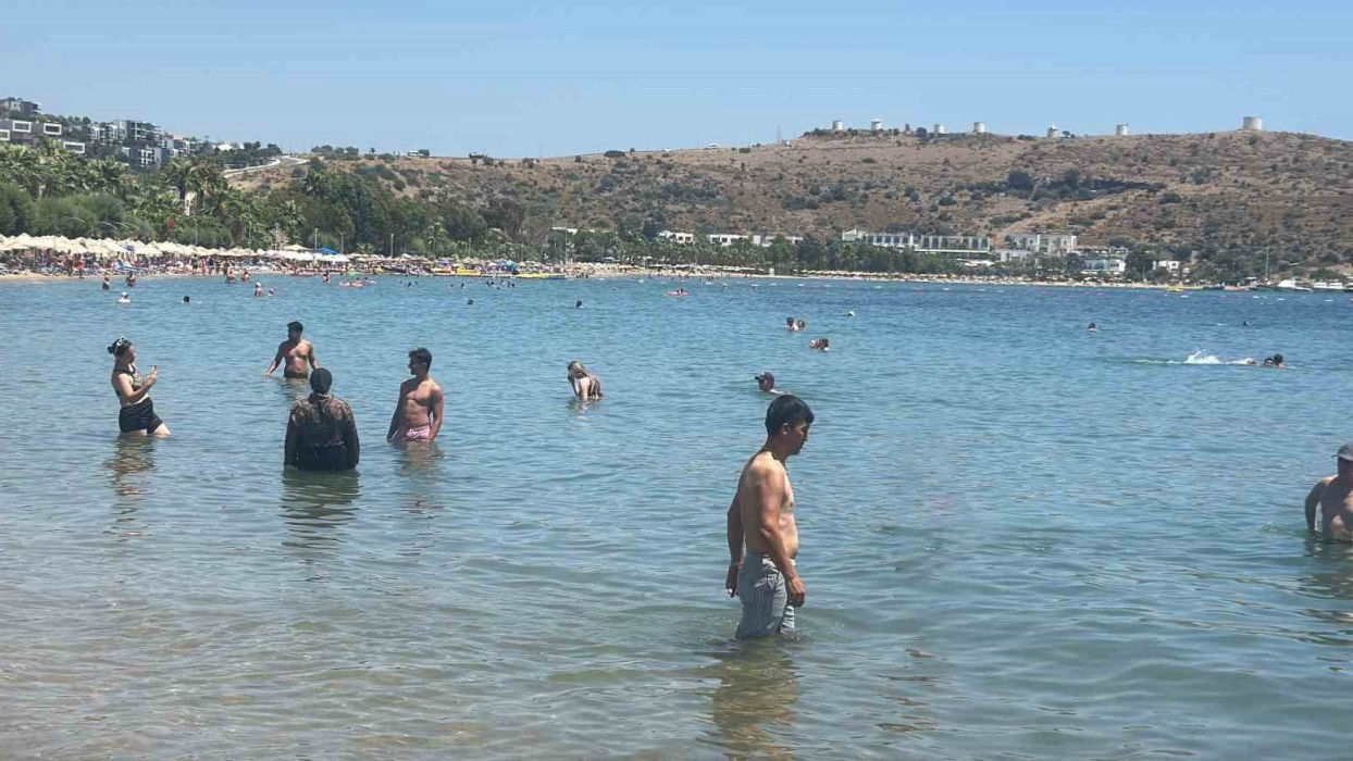 Bodrum kavruldu hava sıcaklığı 44 dereceye ulaştı