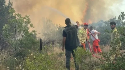 Bursa’da orman yangını köydeki evlere sıçradı