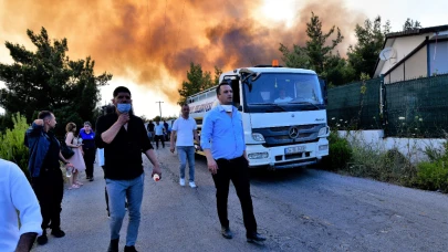 Yakaköy yangınına hızlı müdahale