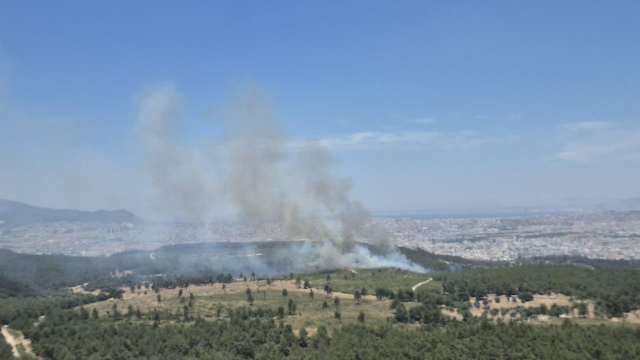 İzmir'de yeni orman yangını: Buca'ya havadan ve karadan müdahale
