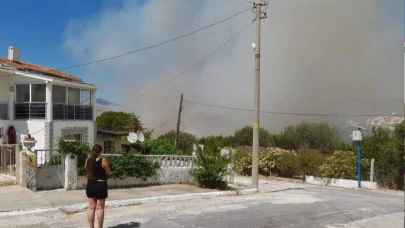 Çeşme'de yangın büyüdü, 5 uçak ve 18 helikopterle müdahale sürüyor