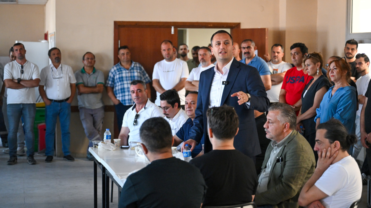 Başkan Eşki'den alev savaşçılarına teşekkür ziyareti