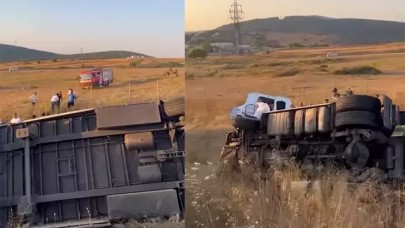 Kuzey Marmara Otoyolu'nda TIR devrildi: 2 ölü