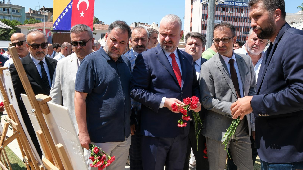 Srebrenitsa Soykırımı Menemen'de unutulmadı