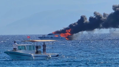 Çeşme Dalyan Marina’da yat yangını
