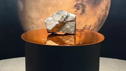 Mars'tan dünyaya düşen en büyük gök taşı 5,3 milyon dolara satıldı