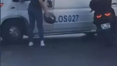 Kağıthane'de trafikte yol verme kavgası